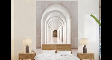 Behang - Fotobehang Hal - Bogen - Symmetrisch - Modern - Breedte 145 cm x hoogte 220 cm