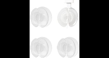 Set van 4 transparante snoerorganizers - Universele keukensnoerorganizer - Werkt met airfryers, blenders en andere apparaten