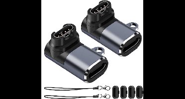 Oplader Adapters voor Smartwatches (2 Pack) - USB-C Type C Naar Male Connector