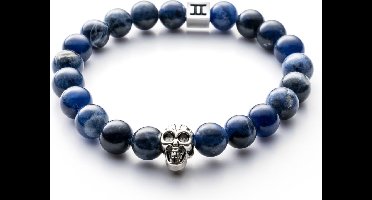 Classic 8mm Skull Blue  S