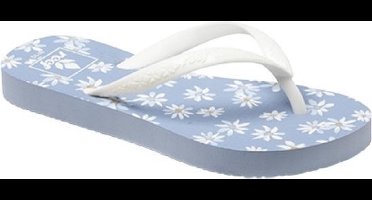 Reef Little Escape Print light blue daisy slippers meisjes