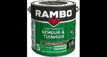Rambo Pantserbeits Schuur & Tuinhuis Zijdeglans Dekkend - Makkelijk Verwerkbaar - Loofgroen - 2.5L