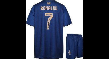 Ronaldo Al-Nassr Voetbaltenue Uit - Voetbal Tenue Kinderen - Shirt en Broekje - Jongens en Meisjes - Volwassenen - Heren en Dames - Maat M