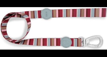 Morso - Hondenriem - Gerecycled - Skyline Rood/Roze - S - 120X1,5 cm