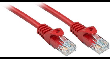 Lindy RJ-45/RJ-45 Cat6 1m netwerkkabel Rood U/UTP (UTP)