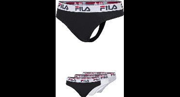 FILA - Woman Basic String | 3-Pack | Damesstring | Maat S - Zwart/Wit/Grijs
