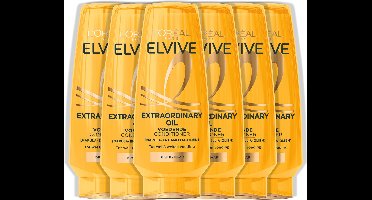 L’Oréal Paris Elvive Extraordinary Oil Conditioner - Voor droog haar - Met marula- en camelia-olie - 6x200 ml