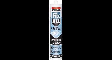 Soudal Fix All Crystal transparant 290ml -12 kokers + pistool