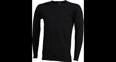 James and Nicholson - Heren Medium Lange Mouwen T-Shirt (Zwart)