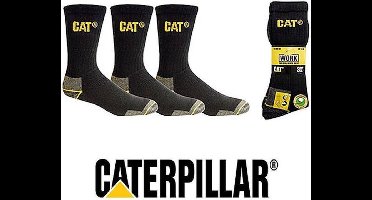 CAT Werksokken - Zwart met grijs - Maat 41/45