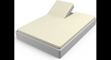 Briljant Home Split/Matras Hoeslakens Jersey Off-white-180 x 200/210/220 cm