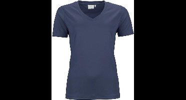 James and Nicholson Dames/dames Actief V Hals T-Shirt (Marine)
