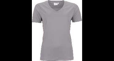 James and Nicholson Dames/dames Actief V Hals T-Shirt (Lichtgrijs Melange)