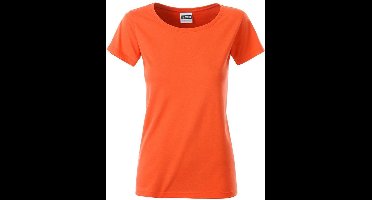 James and Nicholson Dames/dames Basic Organic Katoenen T-Shirt (Koraal)