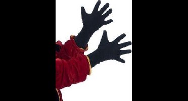 Luchas Promotions Pieten handschoenen - Zwarte lange handschoenen 32cm - XS