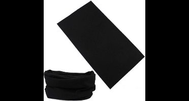 Col Colsjaal - Mondbescherming Nekwarmer Gezichtsmasker - Sportcol Sjaal - Winter Sport Hardlopen Fietsen Motor - Elastisch - One Size - Dames / Heren / Kinderen - Zwart