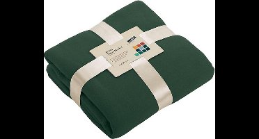 James and Nicholson Luxe Fleece Deken (Donkergroen)