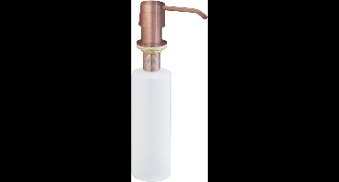 Wiesbaden Inbouw Zeeppompje Kunststof Fles 250 ml. - Geborsteld Koper