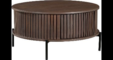 StarFurn Salontafel Madison Walnoot Ø80cm