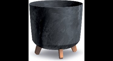 Bloempot Gracia Tubus Effect 30x29cm ANTRACIET Prosperplast