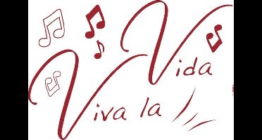 Muursticker - Viva la vida - Zelfklevend - Muurdecoratie - Stickers - Muziek noten - Wandsticker - Muziekkamer - 100 x 70 cm - Komar