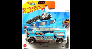 HOT WHEELS 5 ALARM BLUE/CHROME 125/250 1:64 HW METRO 3/10 SHORT CARD