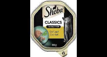 15x Sheba Classics in paté 85 g Gevogelte Cocktail