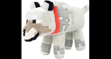 Wolf - Minecraft Pluche Knuffel 25 cm - A Minecraft Movie Plush - Speelgoed Film Knuffels voor Kinderen Jongens Meisjes