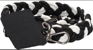 Beagles Fashion Phone Straps Telefoonkoord - Universeel Telefoonkoord met Perfecte Lengte - Telefoonketting - Stevig Koord voor Telefoon en Smartphone - Geschikt voor alle Smartphones - Zwart / Wit