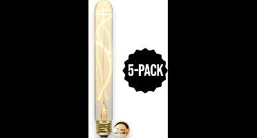 5-Pack | Staaflamp - E27 - 3.4W - Super Warm Wit <2200K - Dimbaar - Filament - Helder