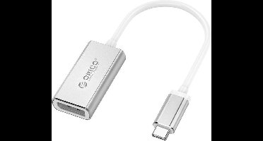 Orico USB-C naar DP adapter 4K Ultra HD @60Hz - Aluminium - Zilver