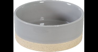 Zolux Olaria Voerbak Keramiek 750ml - Grijs, Rustiek - Anti-slip, Ronde Vorm