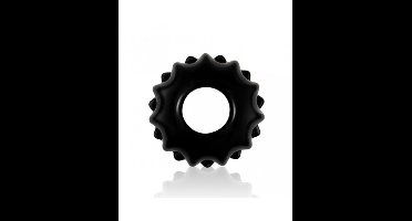 PowerPlus Flexibele Cockring Getand - zwart