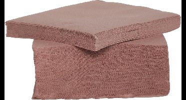 Cosy&Trendy For Professionals Servet - 25 cm - Papier - Bruin - Set-40