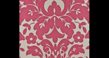 Dutch Wallcoverings Schuimvinyl barok groot - roze