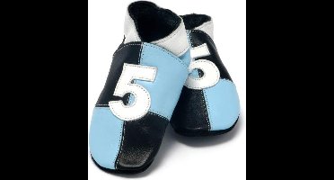 Baby Dutch babyslofjes rugby blauw