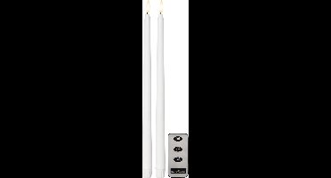 Star Trading LED Kaars Flame Slim Set van 2 gemaakt van was