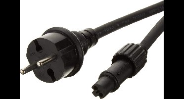 Star Trading stroomkabel 1,8 m voorStar Trading Expo verlichtingssysteem, stekkerkabel voor buitenverlichtingssysteem, zwart, IP44