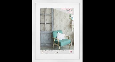 Walther Stockholm - 3D MDF Houten lijst - Fotoformaat 40x50 - Kunstglas - Wit