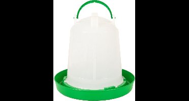Flamingo - Vogel Drinkklok Twist - Wit / Groen - M - 24.5 x 24.5 x 22.5 cm x < 3 liter