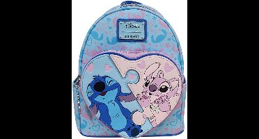 Disney Loungefly Backpack Stitch and Angel Puzzle Pieces