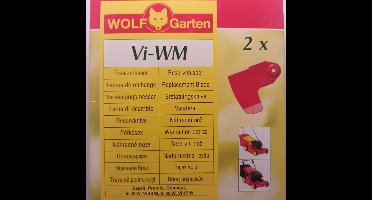 WOLF-Garten - VI-WM - Multifunctionele Messen - Vervangingsmessen - Mes - Elektrische Grasmaaiers Grasmachines - Set 2 Stuks