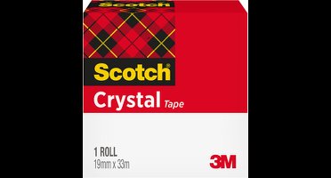 Plakband scotch crystal 600 19mmx33m transparant | 12 stuks