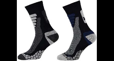 Xtreme - 4-Pack - Wandel Sokken - Coolmax Drukverdeling - Heren / Dames - blauw - 45-47 - 122650000