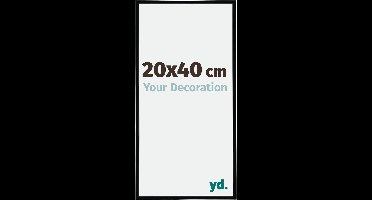 Your Decoration - Fotolijst 20x40 cm - Kunststof - Zwart Hoogglans - Annecy
