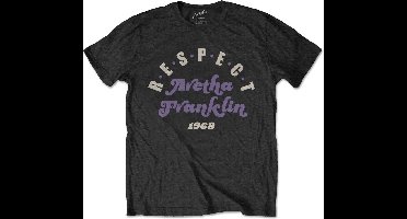 Aretha Franklin - Respect Heren T-shirt - L - Zwart