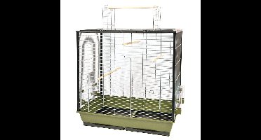 Duvo+ Vogelkooi Natural Fiona - Olijfgroen - 78x48,81,5cm