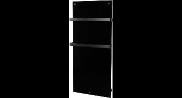 Eurom Sani 1000 badkamer infrarood verwarming 1000W met handdoekbeugels, WiFi en app - zwart (350470)