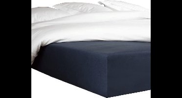 hoeslaken Bumblebee 70 x 200 cm h30 katoen marineblauw