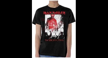 Iron Maiden - The Wicker Man Smoke Heren T-shirt - S - Zwart
